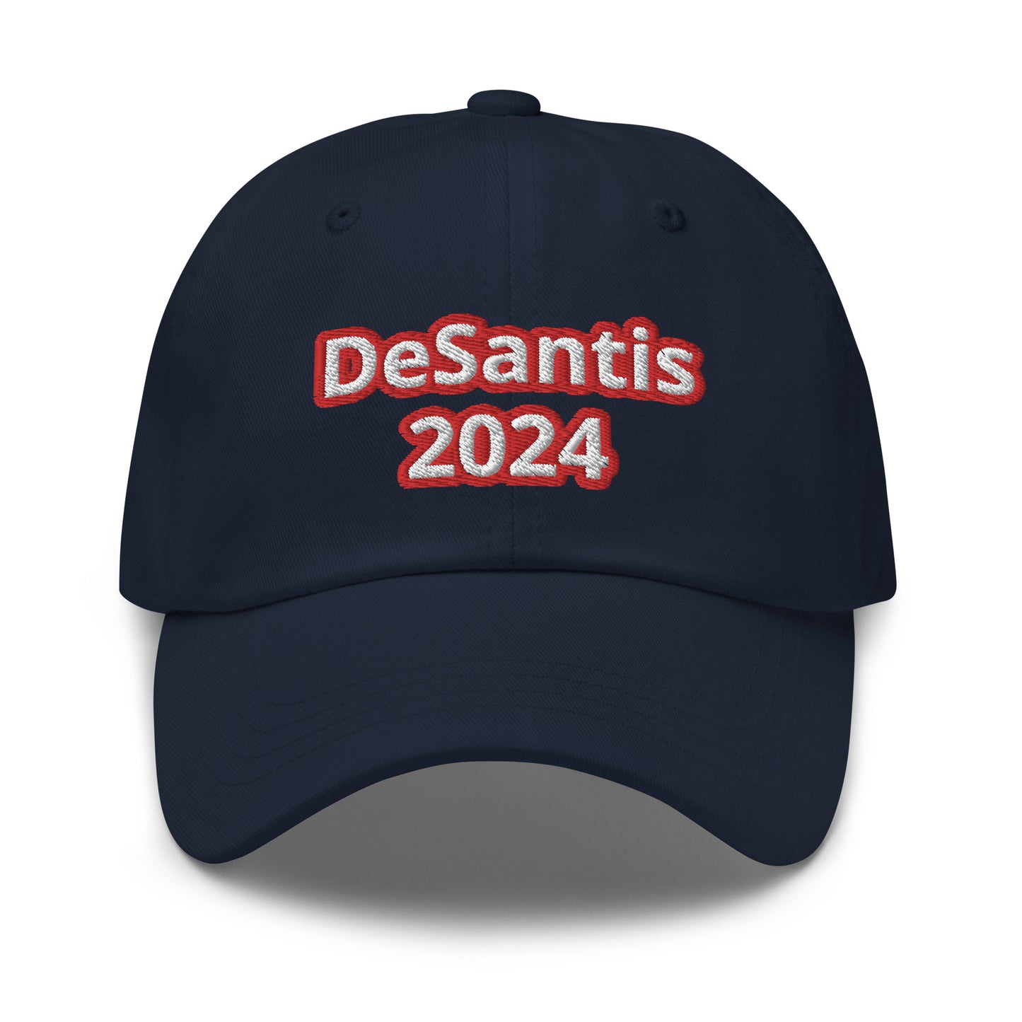 DeSantis 2024 Blue, White with Red Embroidery Dad Hat