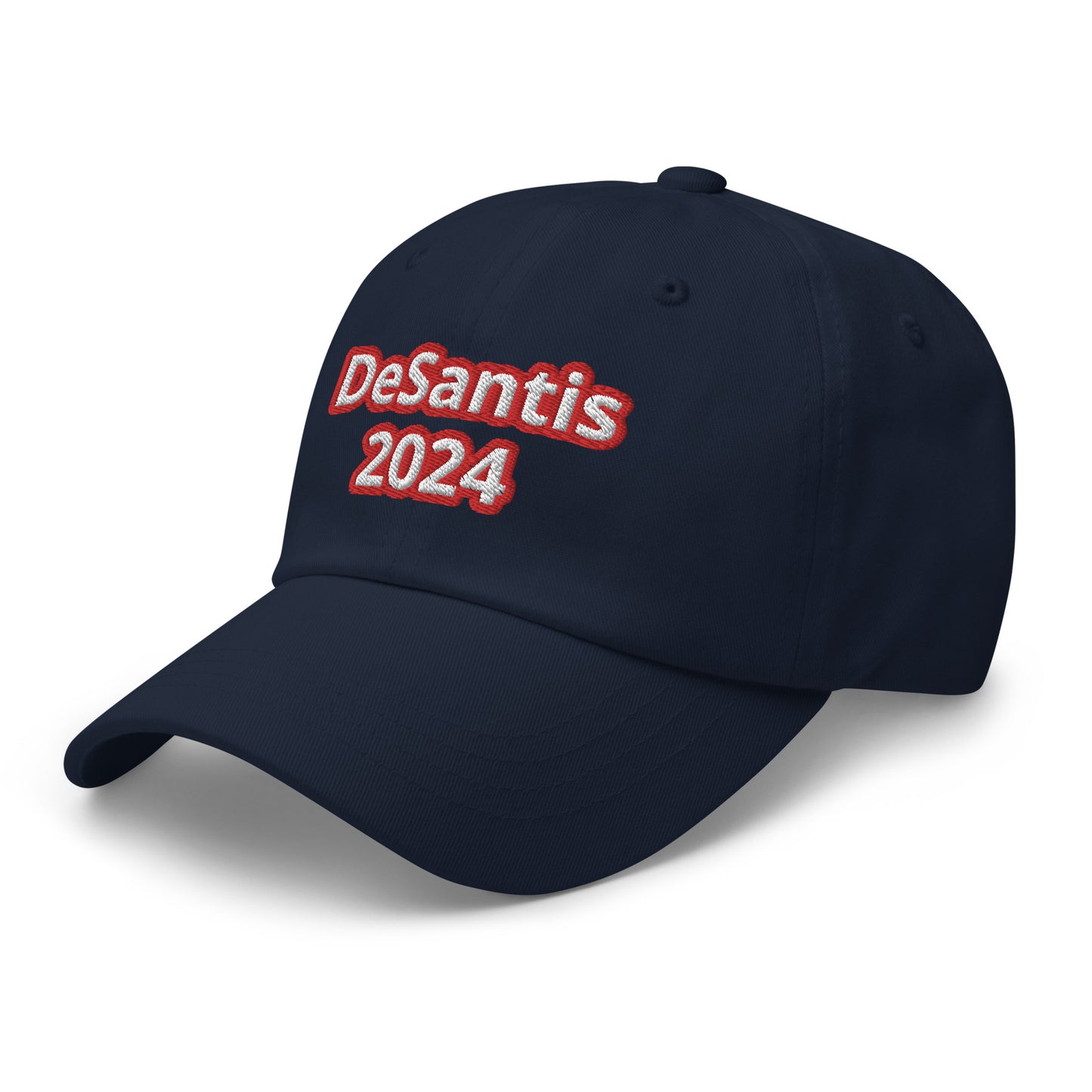 DeSantis 2024 Blue, White with Red Embroidery Dad Hat