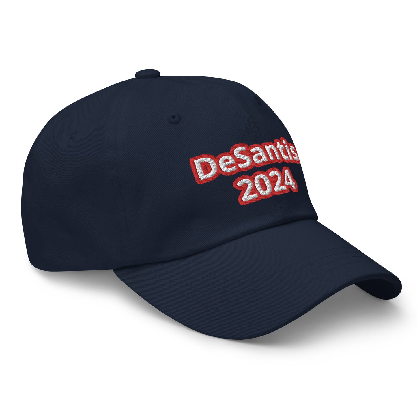 DeSantis 2024 Blue, White with Red Embroidery Dad Hat